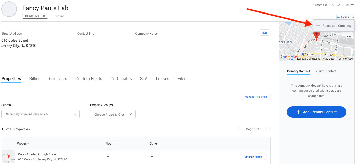 How Do I Reactivate A Vendor Or Tenant Company? – Prism Support Center